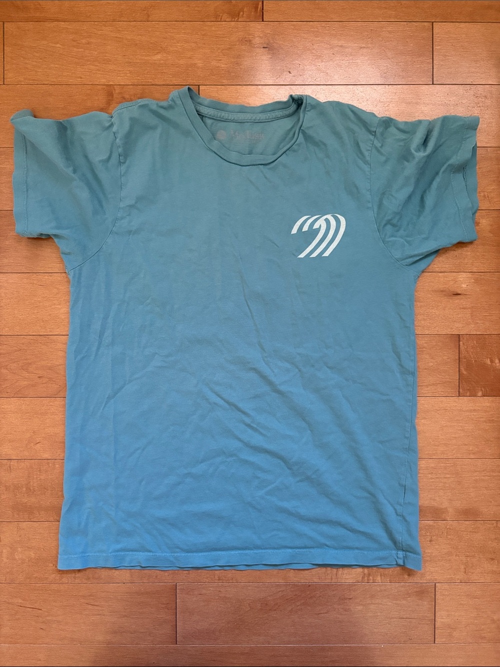 Mollusk Men's Teal Short Sleeve Graphic Crew Neck Tee